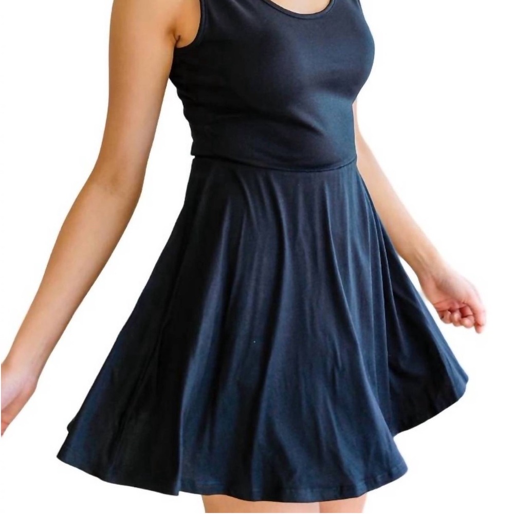 White birch athletic dress black size 2x built in shorts